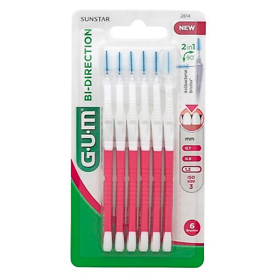 Gum Bi-Direction cepillo interdental XL 6u Gum Bi-Direction cepillo interdental XL 6u