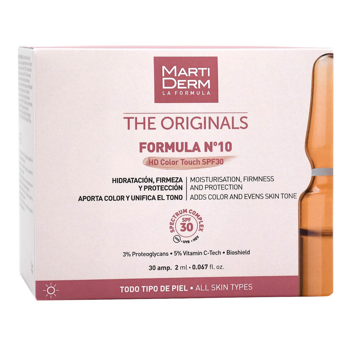 MartiDerm The Originals Formula Nº10 HD Color Touch SPF30 30 ampollas MartiDerm The Originals Formula Nº10 HD Color Touch SPF30 30 ampollas