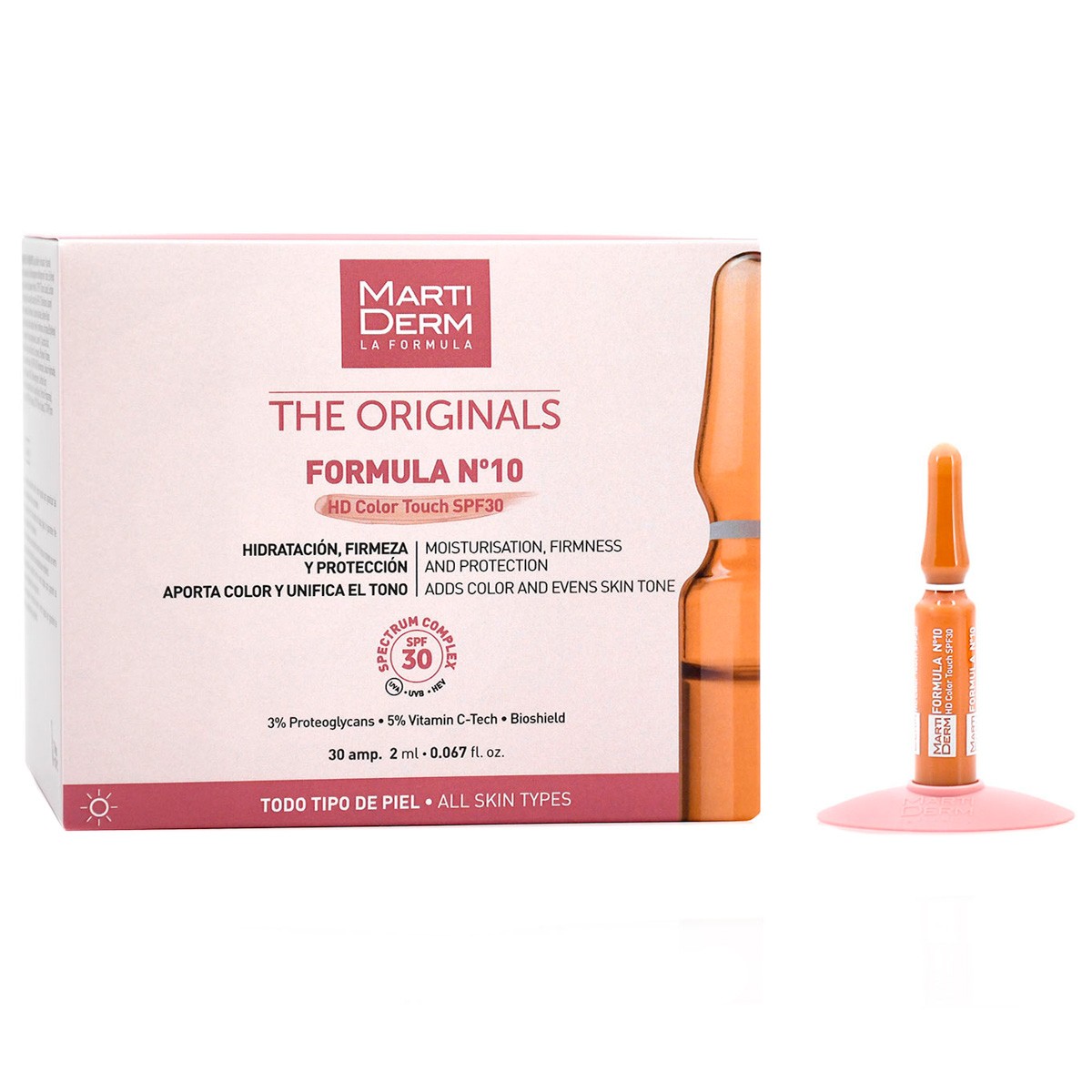 MartiDerm The Originals Formula Nº10 HD Color Touch SPF30 30 ampollas MartiDerm The Originals Formula Nº10 HD Color Touch SPF30 30 ampollas