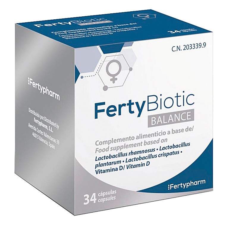 Fertybiotic Balance probiótico oral 34 cápsulas Fertybiotic Balance probiótico oral 34 cápsulas