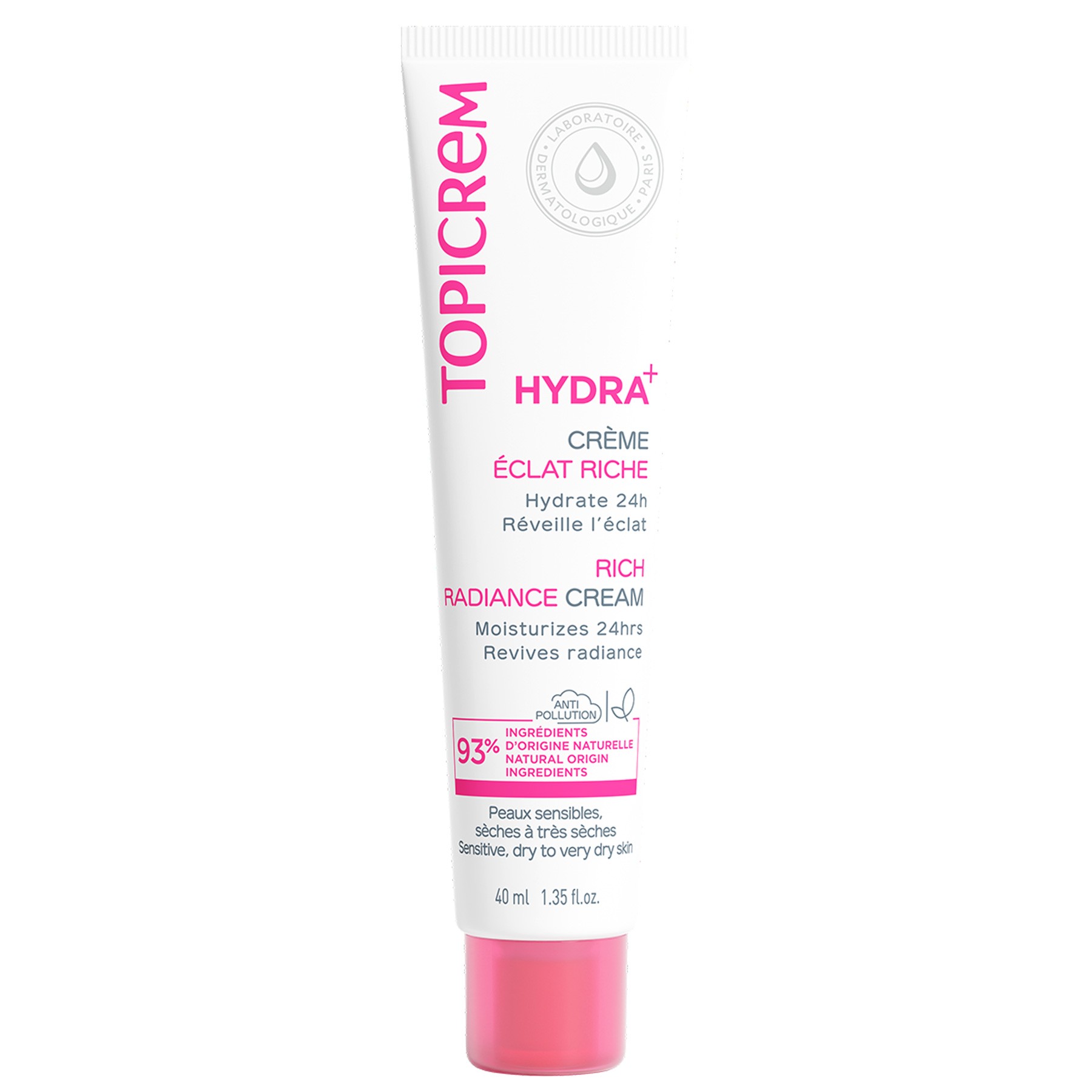 Topicrem hydra+ hidratante iluminadora rica 40ml Topicrem hydra+ hidratante iluminadora rica 40ml