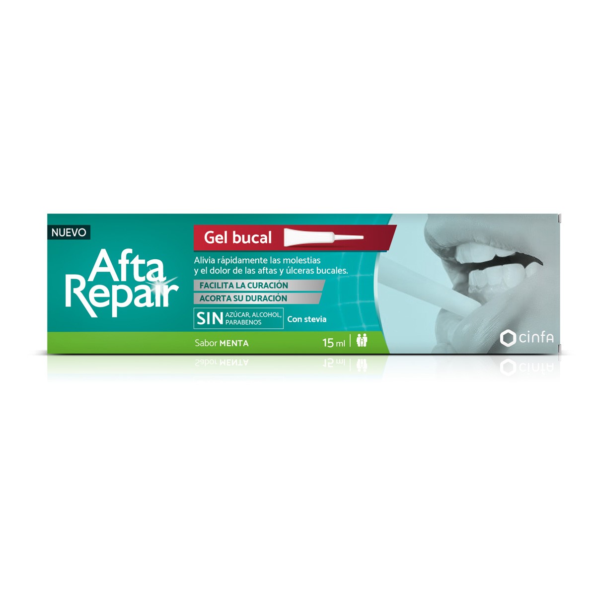Afta Repair gel con sabor a menta 15ml Afta Repair gel con sabor a menta 15ml