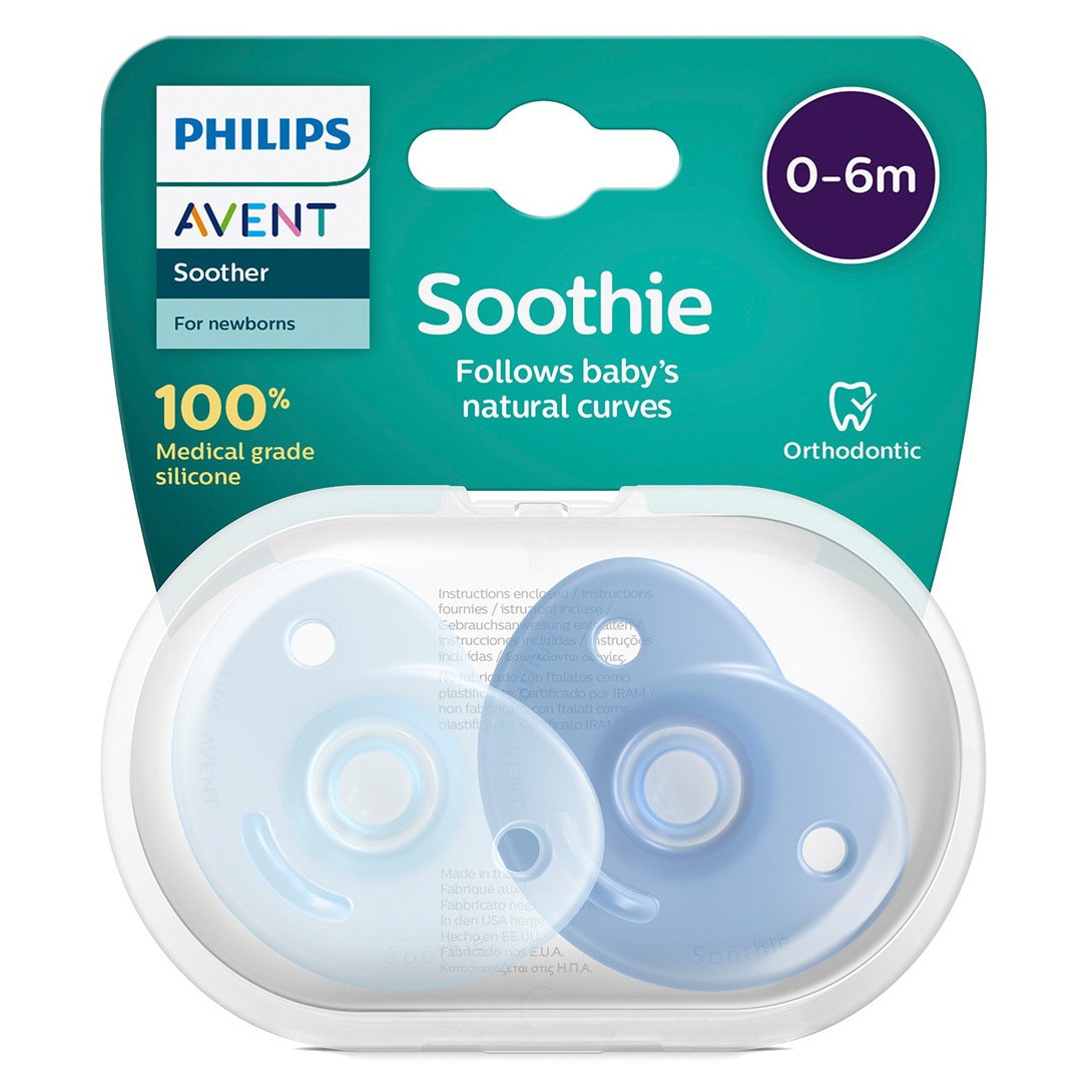 Avent chupete soothies silicona 0-6 meses niño