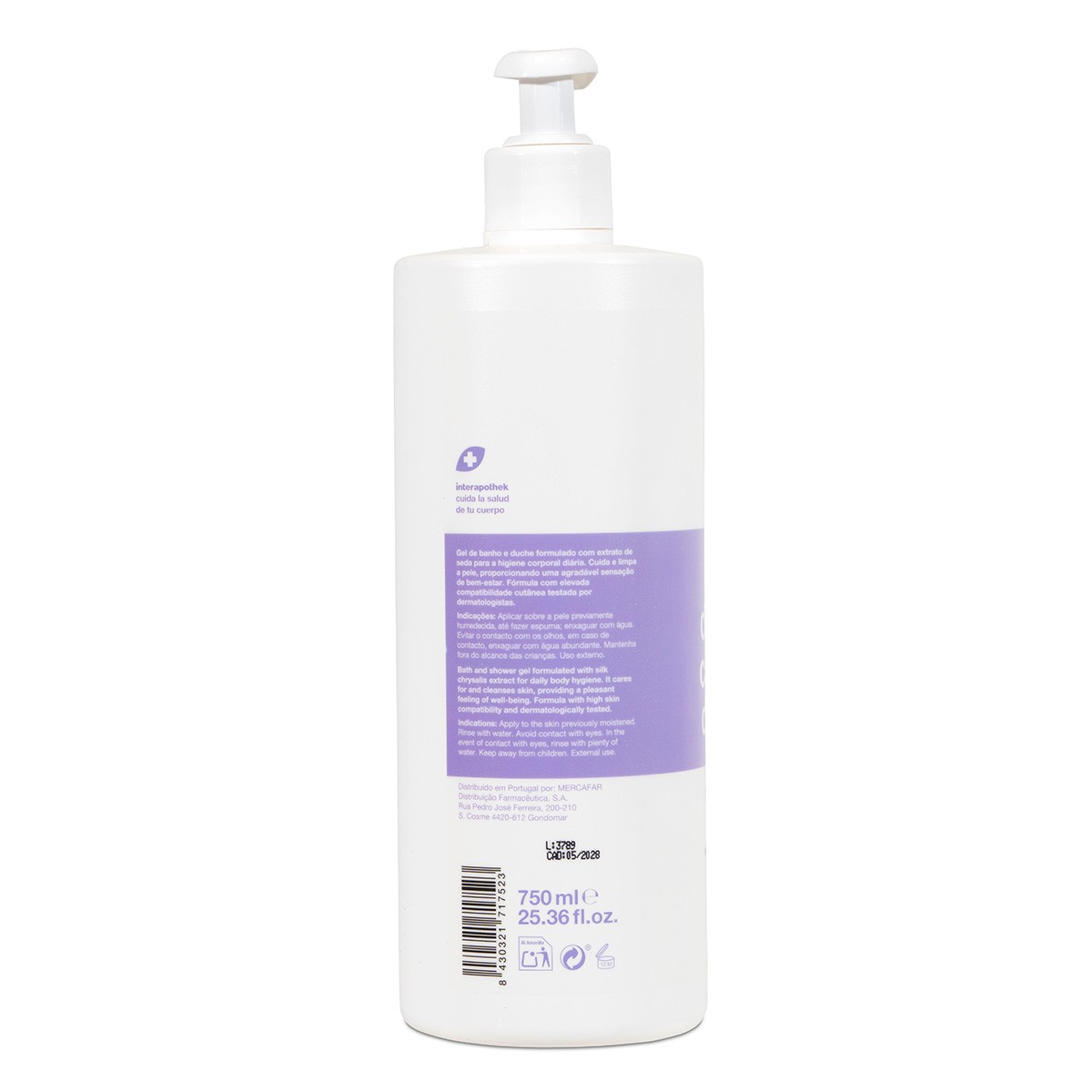 Interapothek gel seda 750ml con dosificador