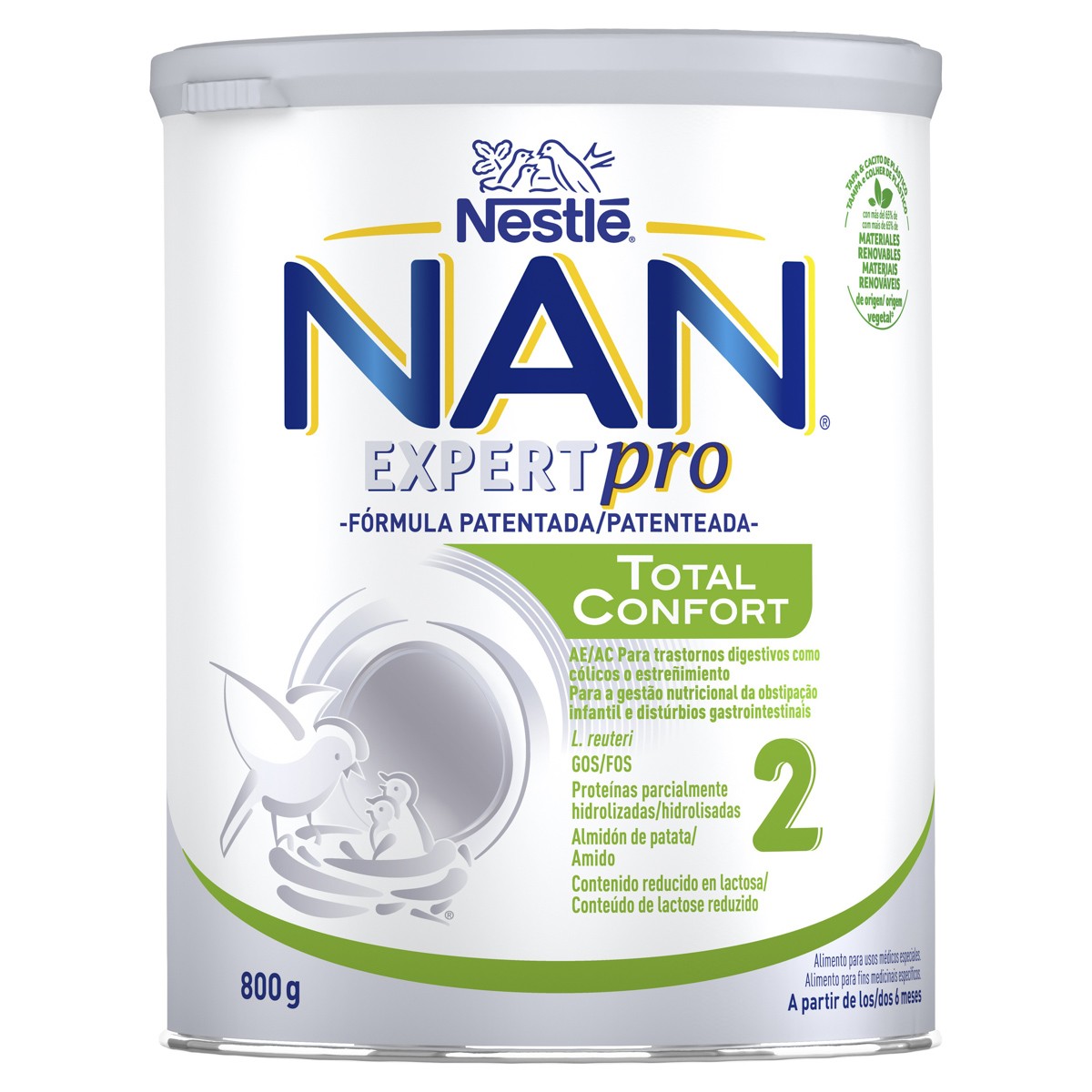 Nestlé Nan confort 2 800gr Nestlé Nan confort 2 800gr