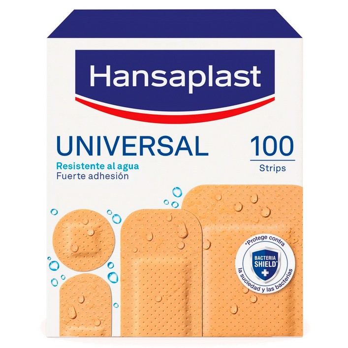 Hansaplast Universal apósitos surtidos de 100 unidades