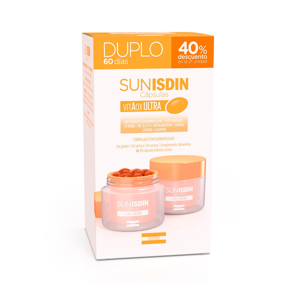 Sunisdin oral 60 cápsulas Pack 2 unidades Sunisdin oral 60 cápsulas Pack 2 unidades