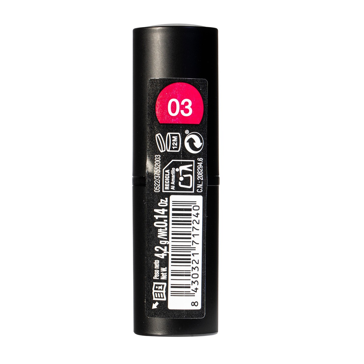 Interapothek barra de labios rosa intenso nº3 4,2g Interapothek barra de labios rosa intenso nº3 4,2g