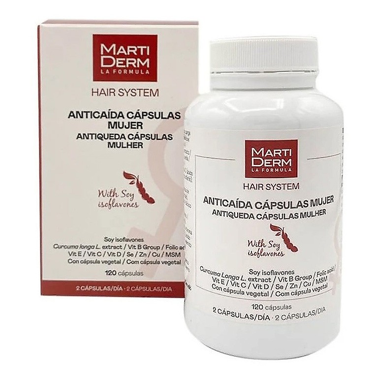Martiderm anticaida mujer 120 capsulas. Martiderm anticaida mujer 120 capsulas.