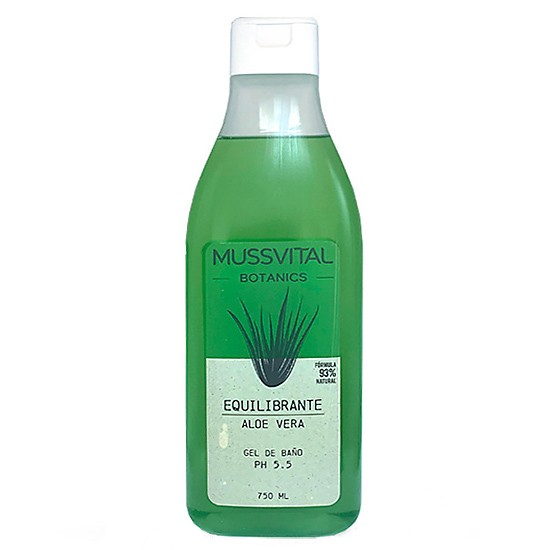 Mussvital Botanics gel de baño aloe vera 750ml