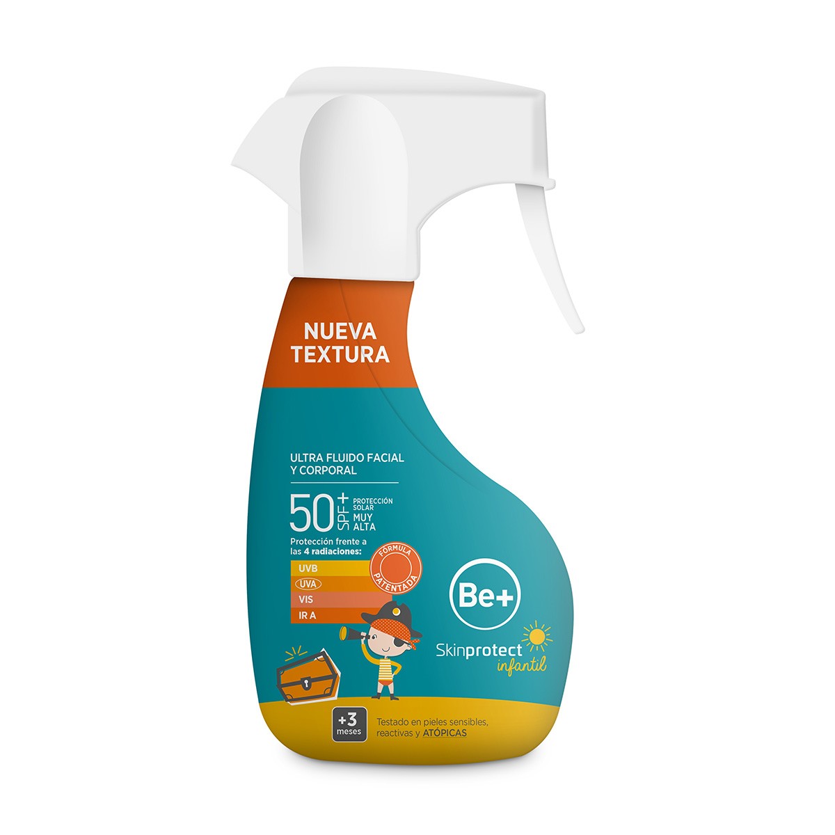 Be+ Skinprotect Ultra fluido facial y corporal SPF 50+ 250ml Be+ Skinprotect Ultra fluido facial y corporal SPF 50+ 250ml