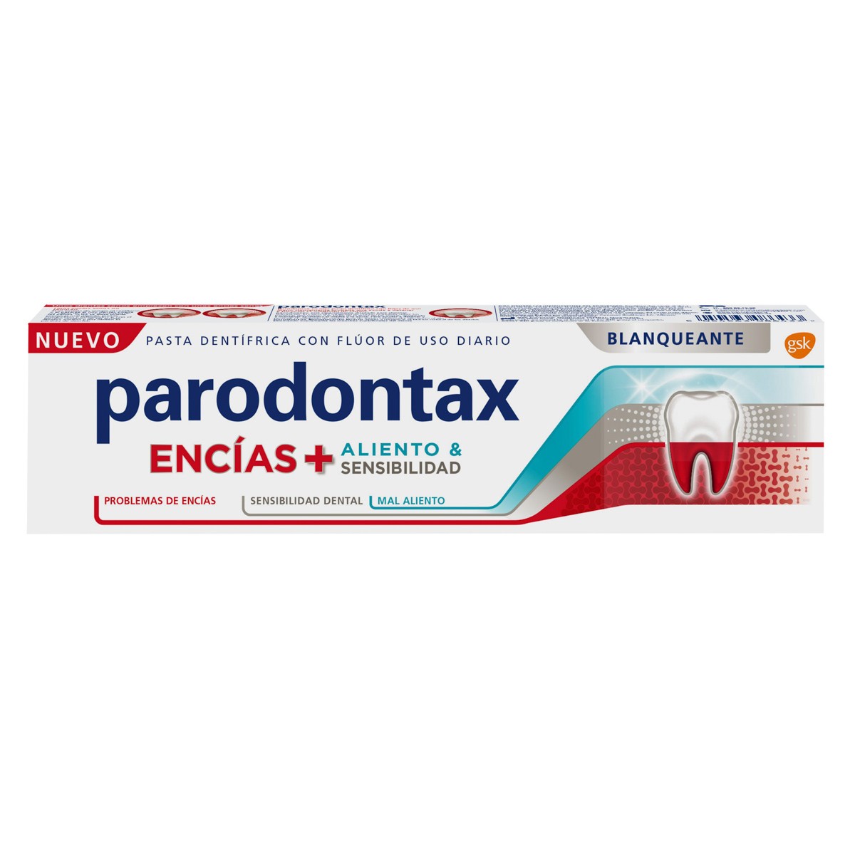 Paradontax encías + aliento sensibilidad blanqueante 75ml Paradontax encías + aliento sensibilidad blanqueante 75ml