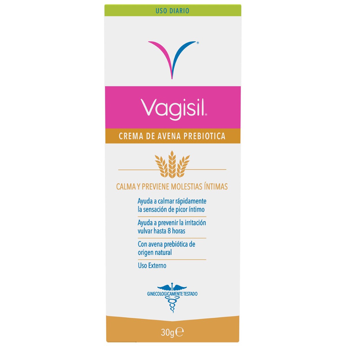 Vagisil crema con avena prebiótica 30g