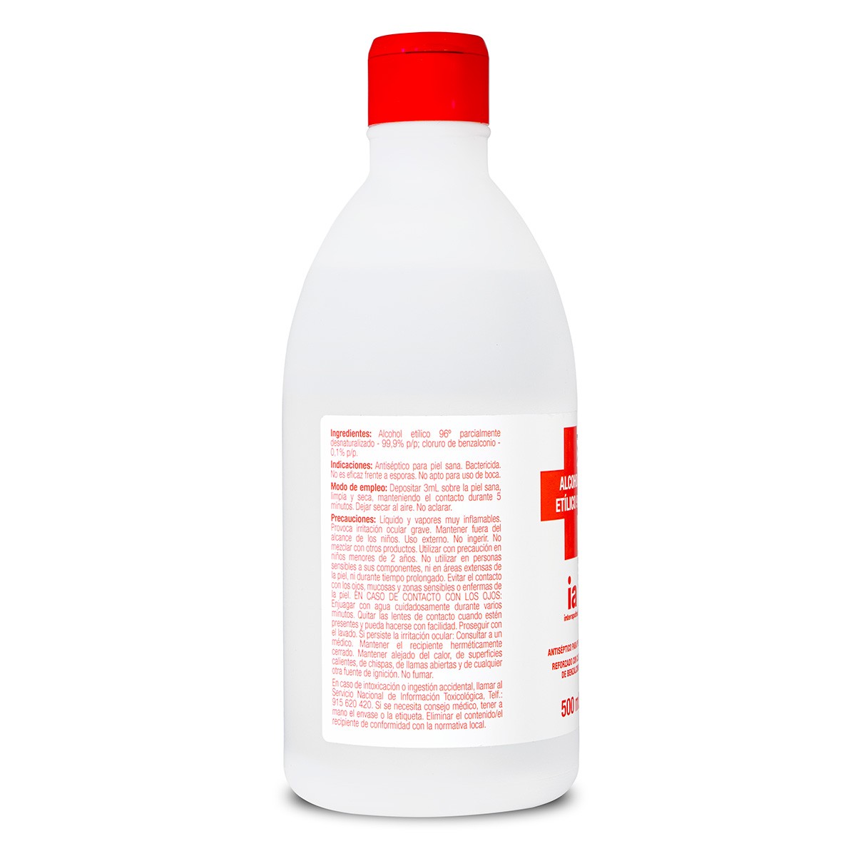 Interapothek alcohol 96º 500ml Interapothek alcohol 96º 500ml