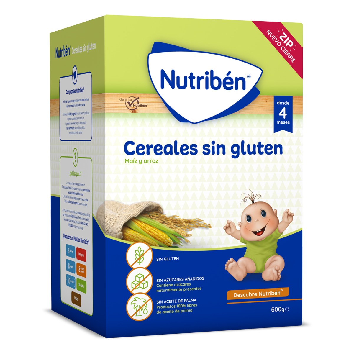 Nutribén Cereales sin gluten 600gr Nutribén Cereales sin gluten 600gr