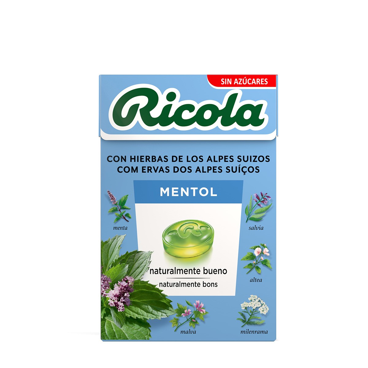 Ricola caramelos con mentol sin azúcar 50g Ricola caramelos con mentol sin azúcar 50g