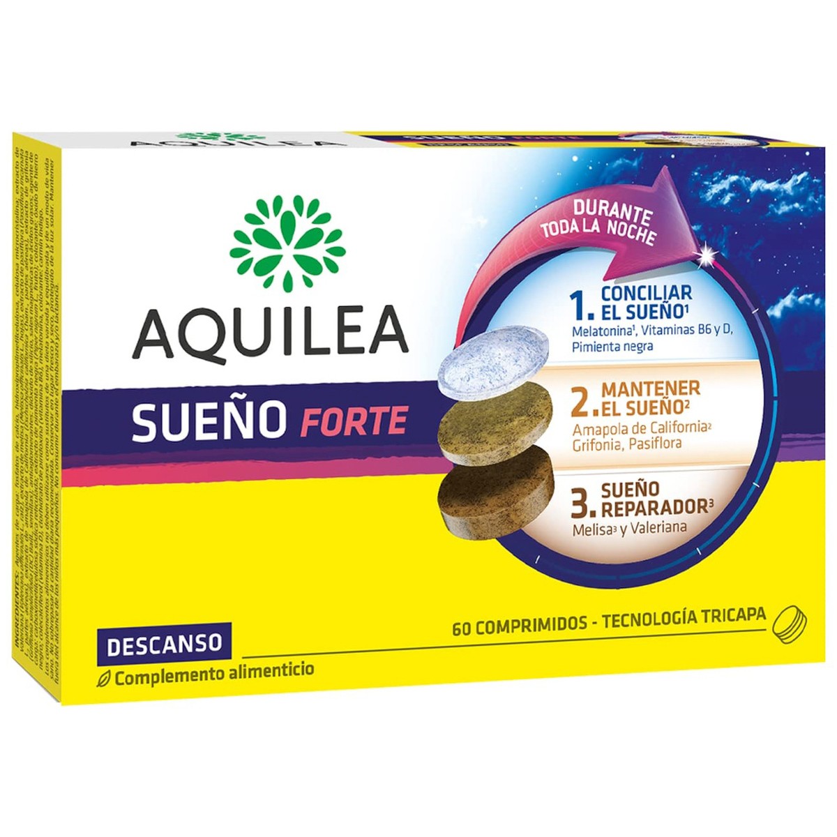 Aquilea Sueño Forte 60 comprimidos Aquilea Sueño Forte 60 comprimidos