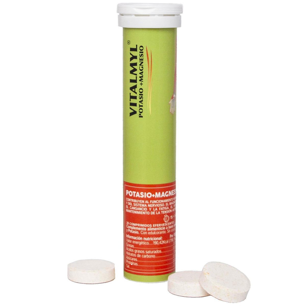 Vitalmyl potasio+magnesio 20 comprimidos efervescentes Vitalmyl potasio+magnesio 20 comprimidos efervescentes