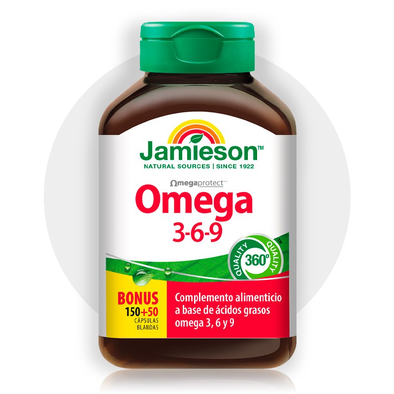 Jamieson Omega 3-6-9 200 cápsulas
Jamieson Omega 3-6-9 200 cápsulas