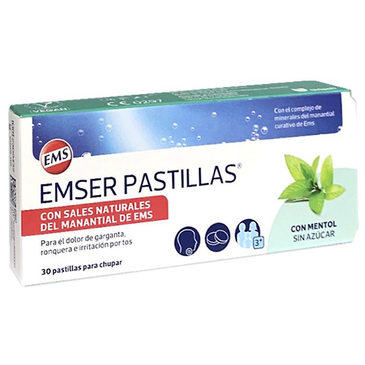 Emser pastillas con mentol sin azúcar - 30 unidades Emser pastillas con mentol sin azúcar - 30 unidades