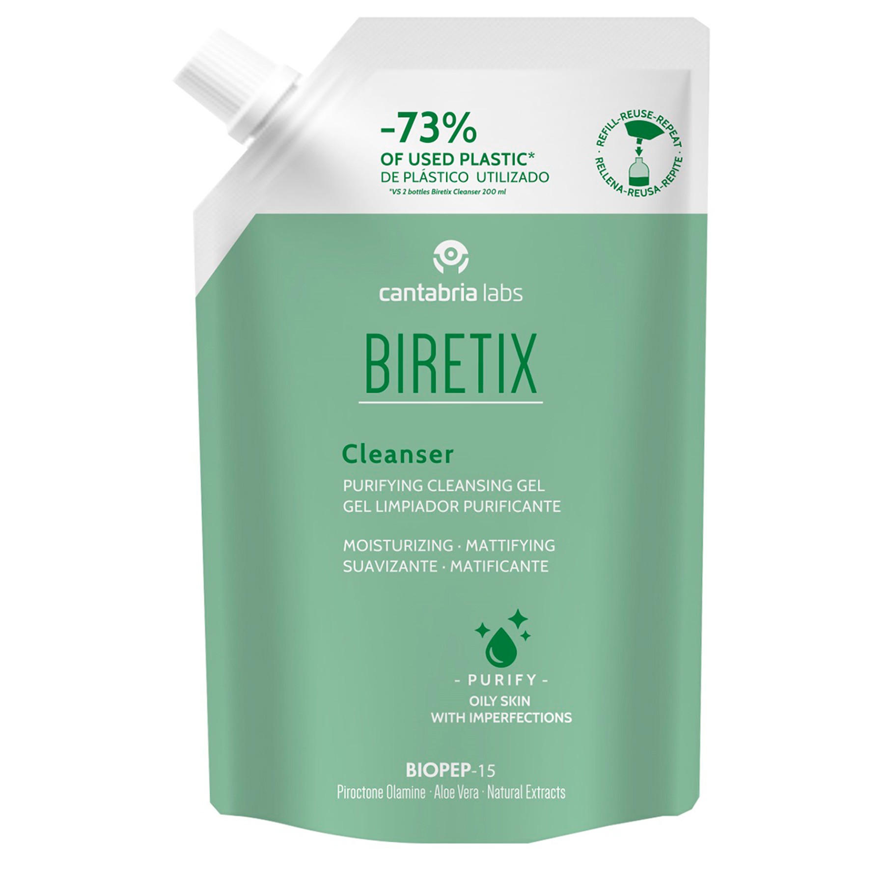 Biretix gel limpiador refill 400ml