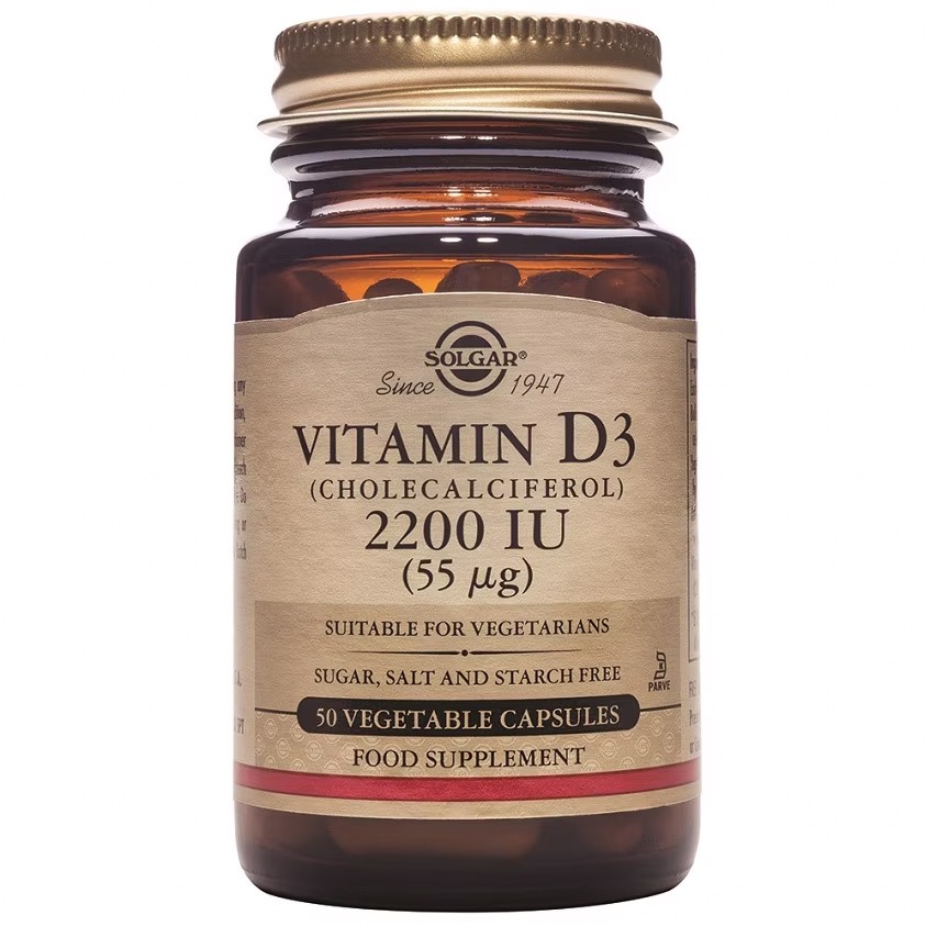 Solgar Vitamina d3 2200ui 55mcg 50 cápsulas Solgar Vitamina d3 2200ui 55mcg 50 cápsulas