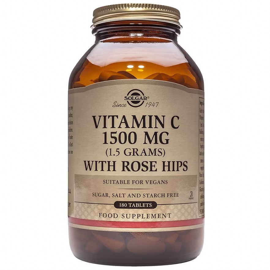 Solgar Rose hips vit C 1500mg 180 comprimidos Solgar Rose hips vit C 1500mg 180 comprimidos