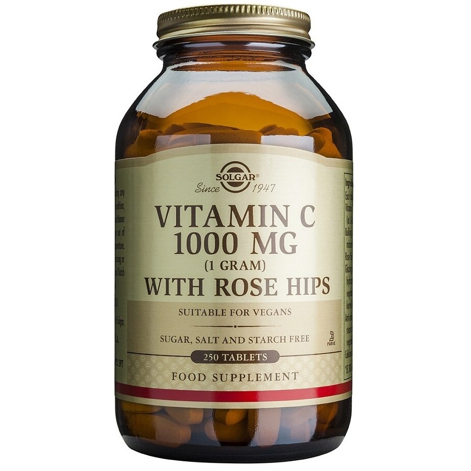 Solgar Vitamina C con Rose hips 250 comprimidos Solgar Vitamina C con Rose hips 250 comprimidos