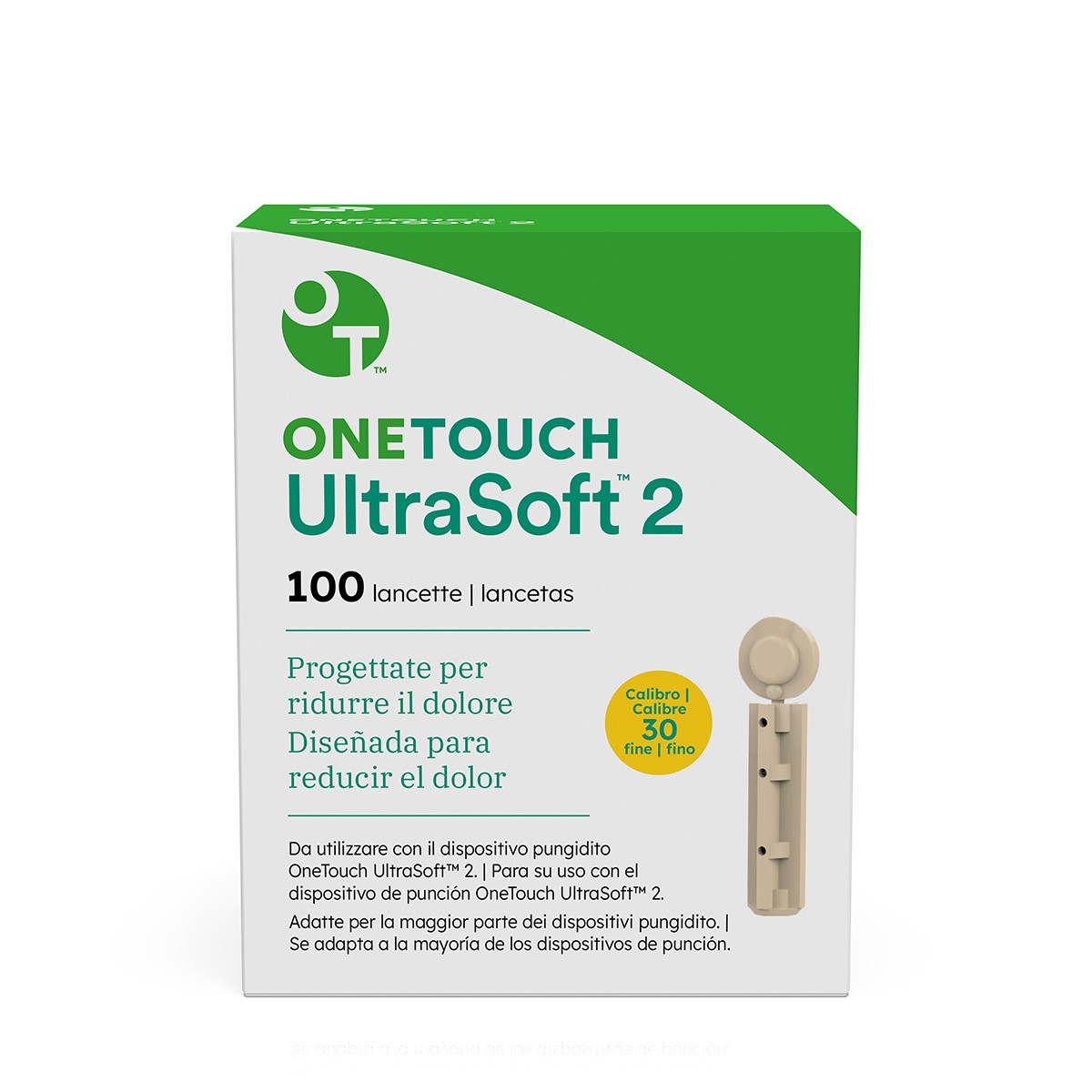 OneTouch Lancetas UltraSoft2 100 unidades OneTouch Lancetas UltraSoft2 100 unidades