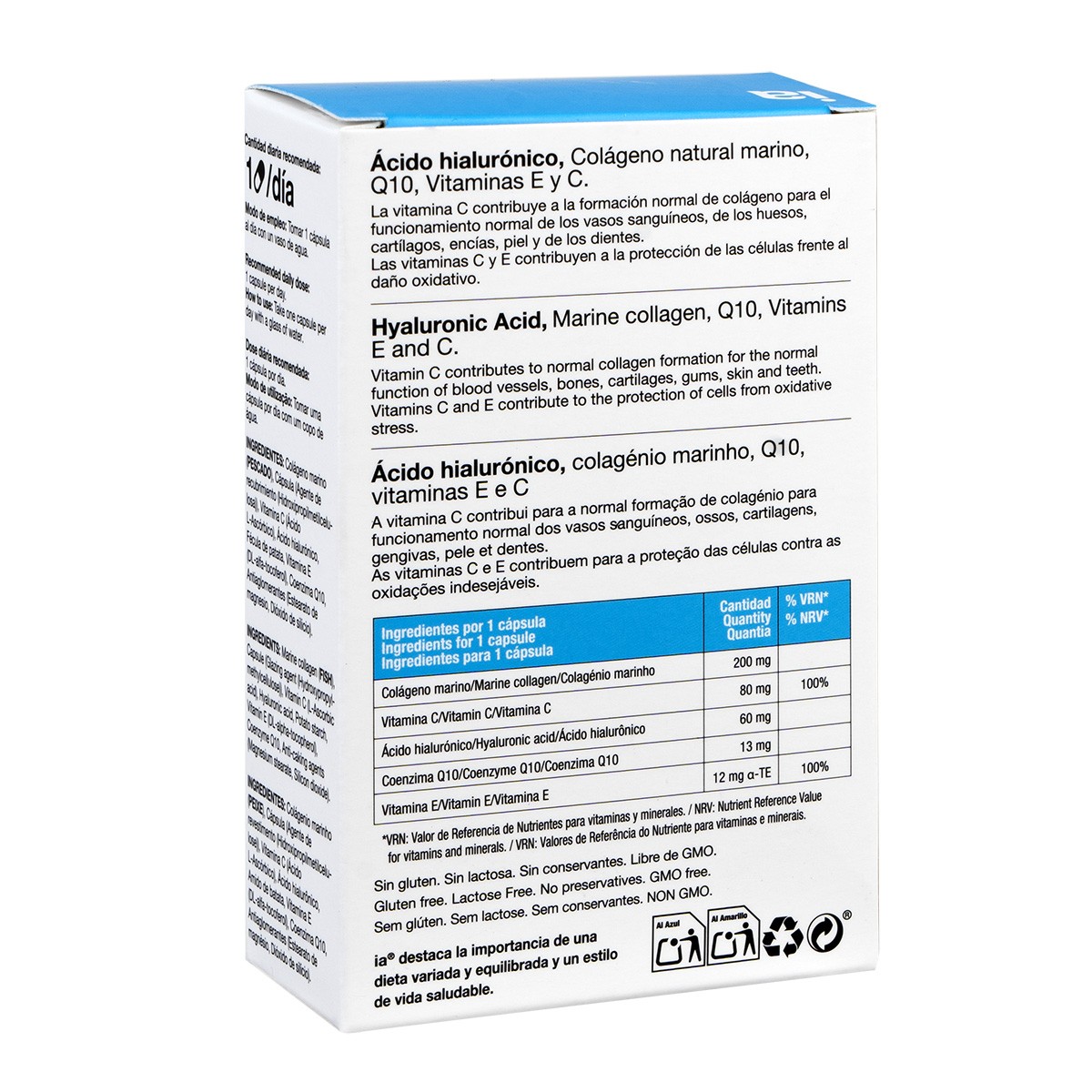 Interapothek Ácido hialurónico con coenzima Q10 30 cápsulas