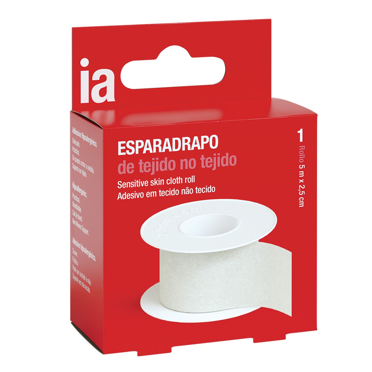 Interapothek esparadrapo tnt 5m x 2,5cm