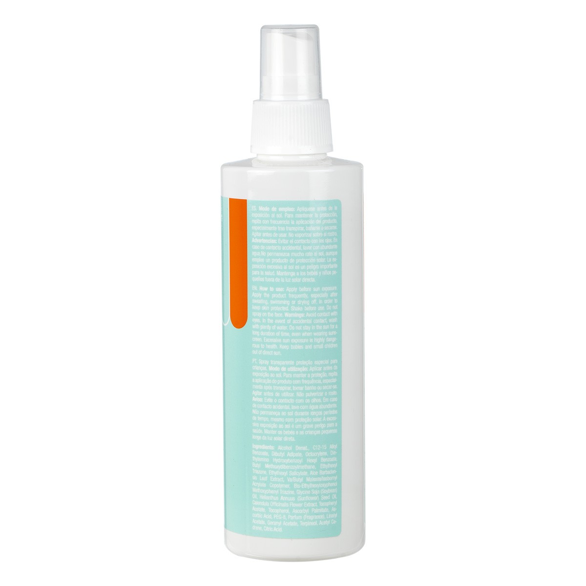 Interapothek solar spray niño transparente 50+ 200ml Interapothek solar spray niño transparente 50+ 200ml