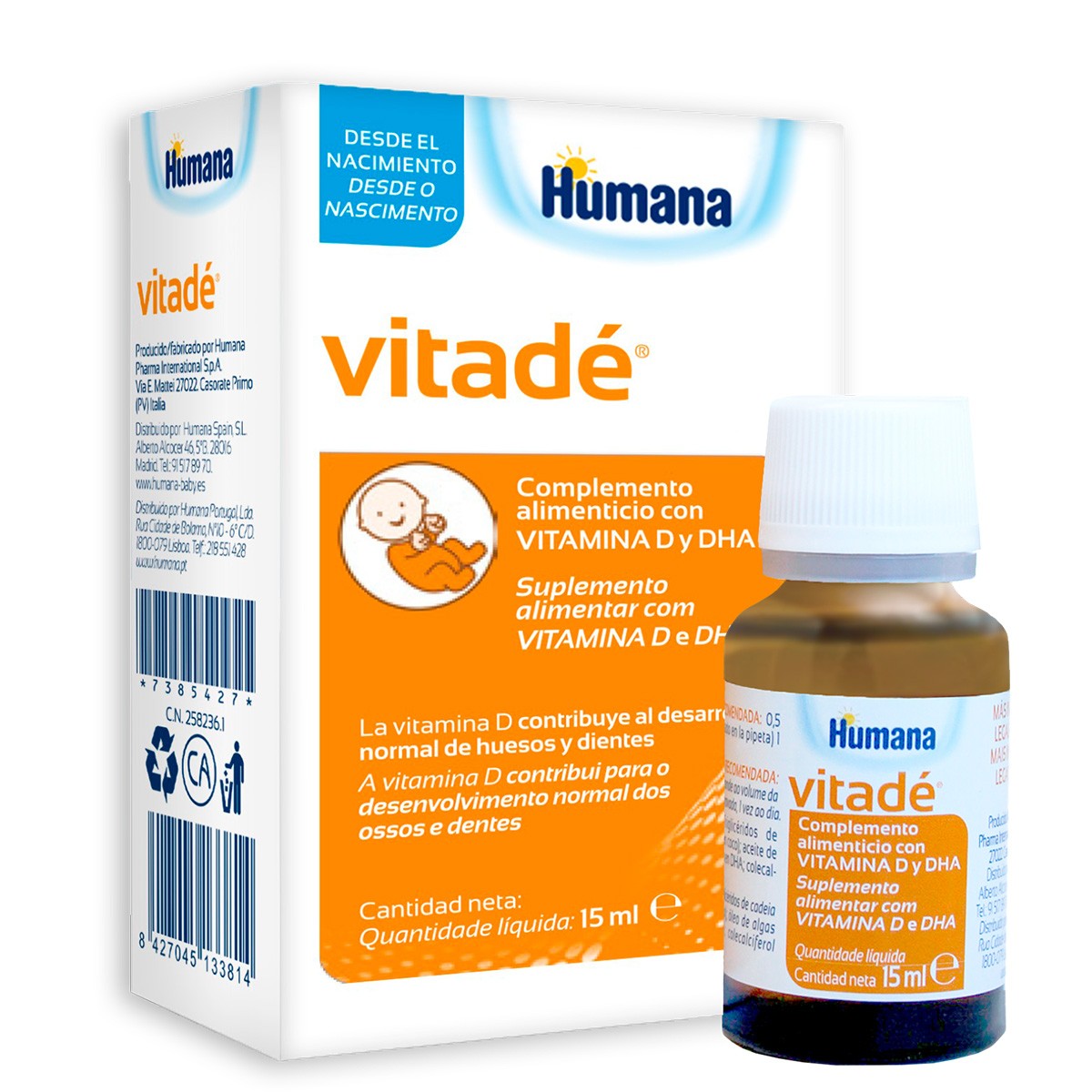 Humana Vitade Vitamina D3 15ml. Humana Vitade Vitamina D3 15ml.