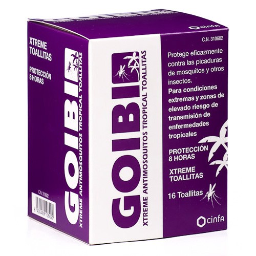 GOIBI ANTIMOSQUITOS XTREME TOALLITAS 16U GOIBI ANTIMOSQUITOS XTREME TOALLITAS 16U