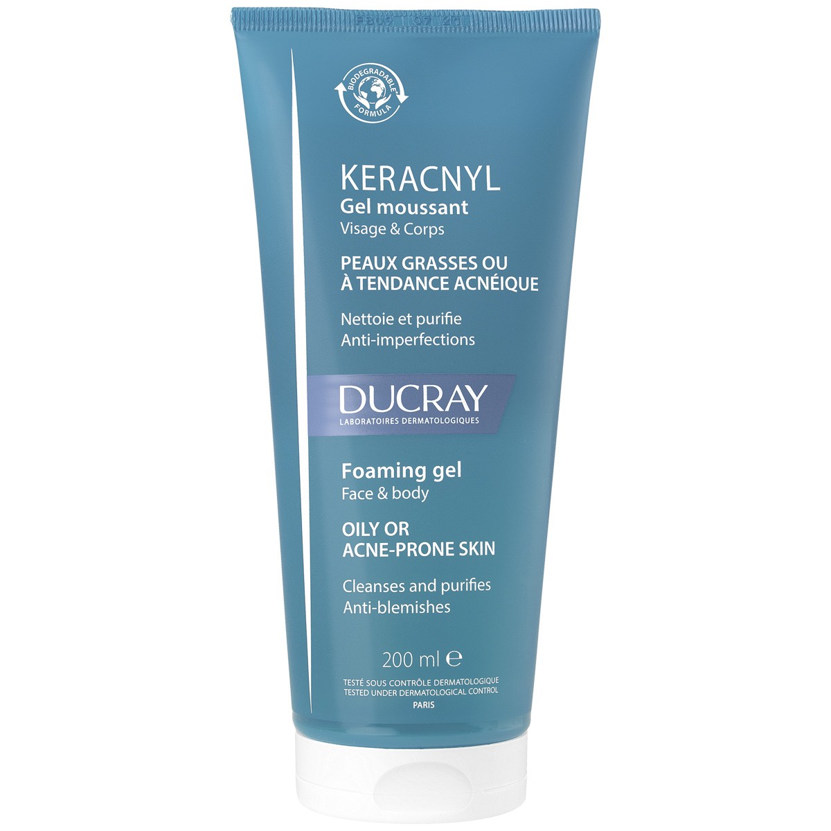 Ducray keracnyl gel limpiador acne 200ml Ducray keracnyl gel limpiador acne 200ml
