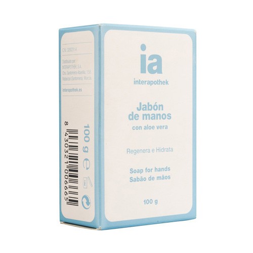 Interapothek jabón manos aloe vera en pastilla 100g