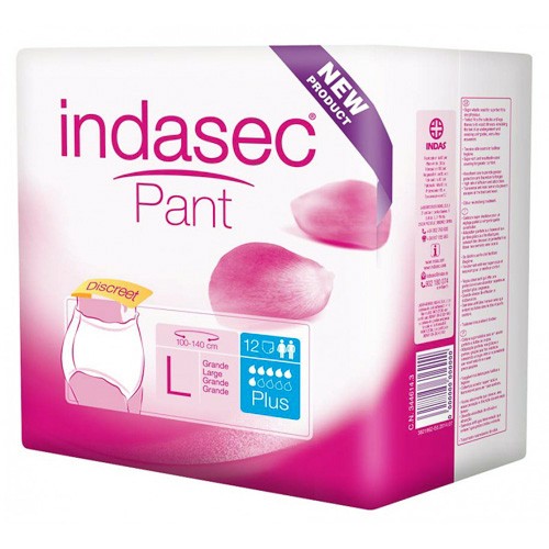 Indasec pant plus talla grande 12 unidades Indasec pant plus talla grande 12 unidades