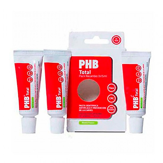 Phb pack total pasta dental recambio 15ml x3uds Phb pack total pasta dental recambio 15ml x3uds