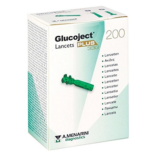 Glucoject lancetas plus 33g 200u Glucoject lancetas plus 33g 200u