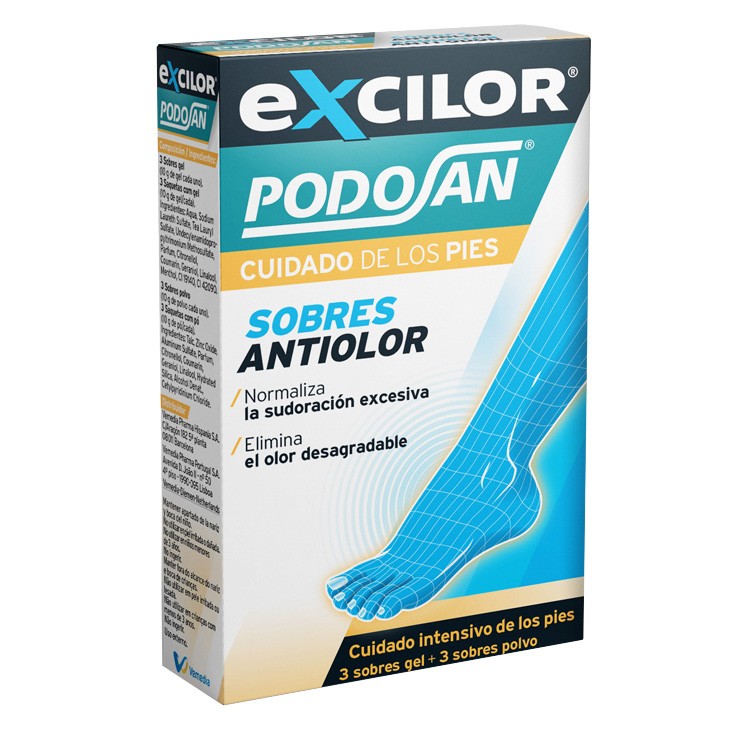 Podosan desodorante gel 3 sobres Podosan desodorante gel 3 sobres
