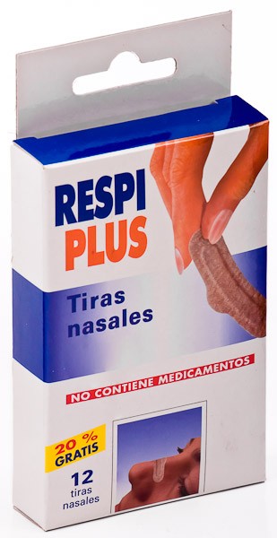 Respiplus tiras nasales 12u Respiplus tiras nasales 12u