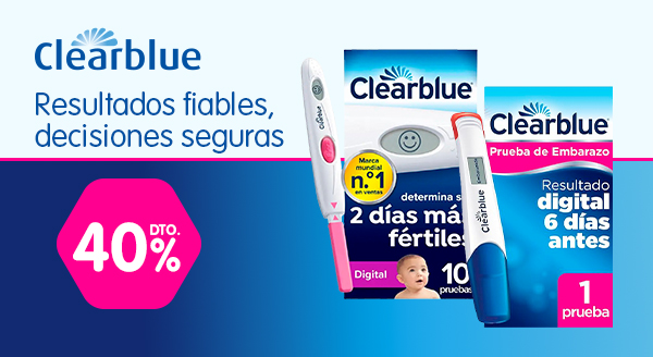 40% de descuento en Clearblue