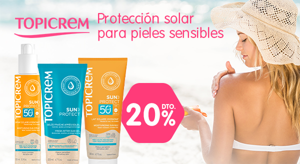 20% de descuento en solares Topicrem