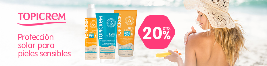20% de descuento en solares Topicrem