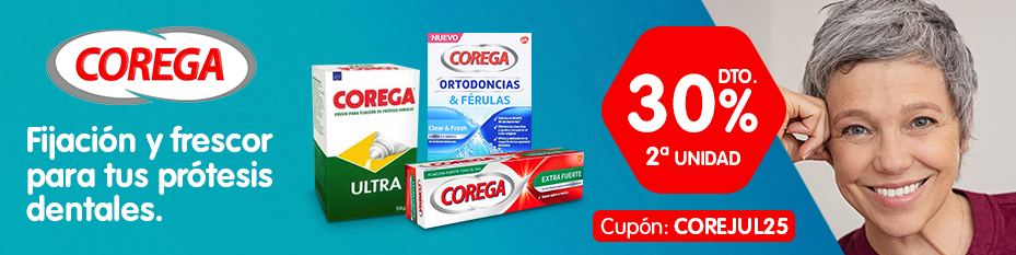 30% de descuento en la segunda unidad de Corega