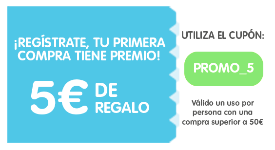 ¡5€ de regalo en tu primera compra!